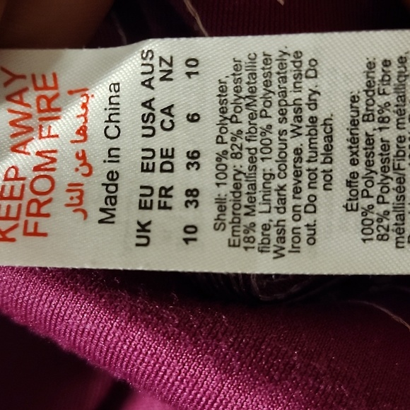 Nasty Gal Purple Velvet Jumpsuit with Gold Floral Design Size 6 EUC - Picture 9 of 10